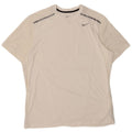 Nike Mens Dri Fit T-Shirt Top XL White Polyester