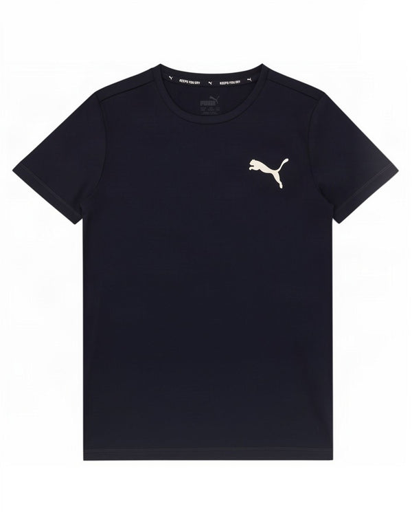 Puma Boys T-Shirt Top 11-12 Years Navy Blue Polyester