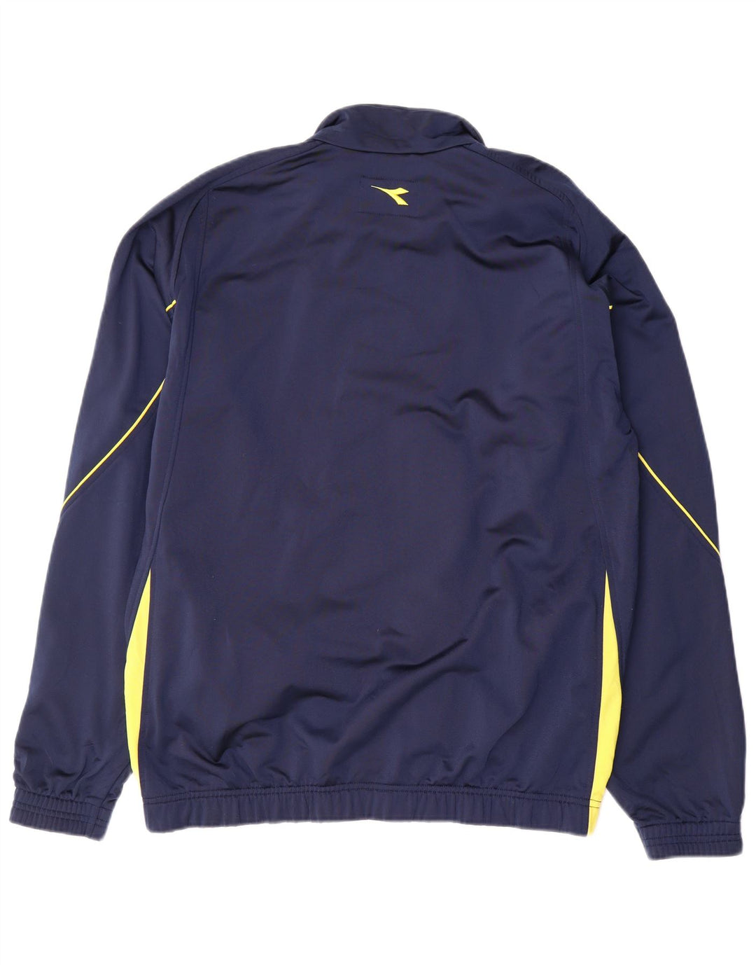 Diadora Mens Graphic Tracksuit Top Jacket Large Navy Blue Colourblock