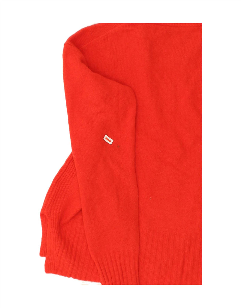 WHISTLES Womens Turtle Neck Jumper Sweater UK 6 XS Red Merino Wool | Vintage Whistles | Thrift | Second-Hand Whistles | Used Clothing | Messina Hembry 