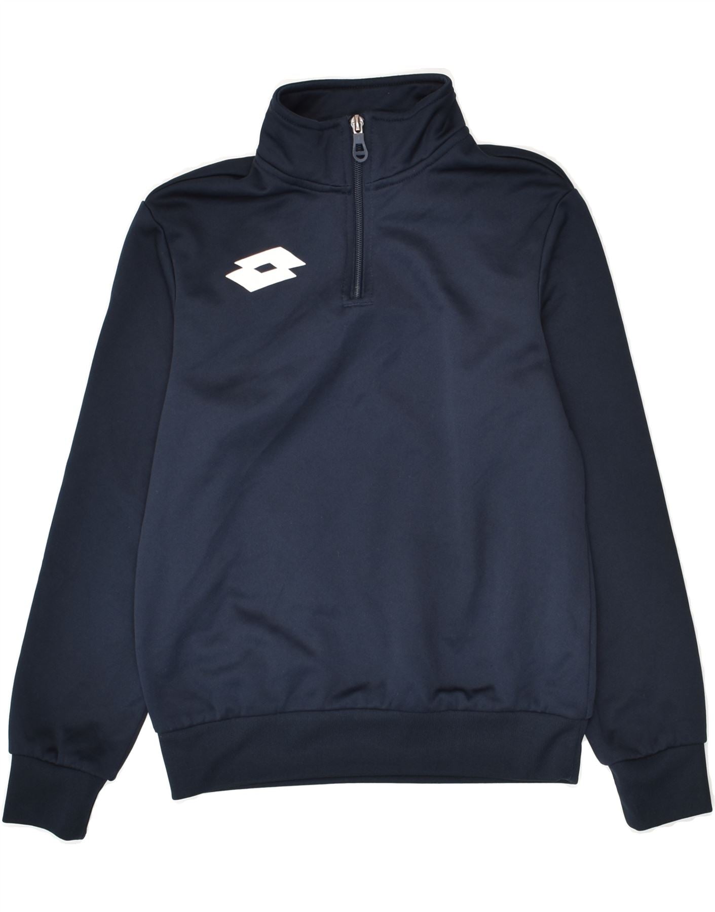 Sudadera con cuello y cremallera para niño LOTTO, talla 9-10 años, azul  marino