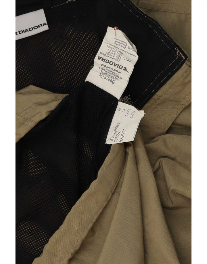 Diadora Mens Rain Jacket UK 38 Medium Beige Polyamide