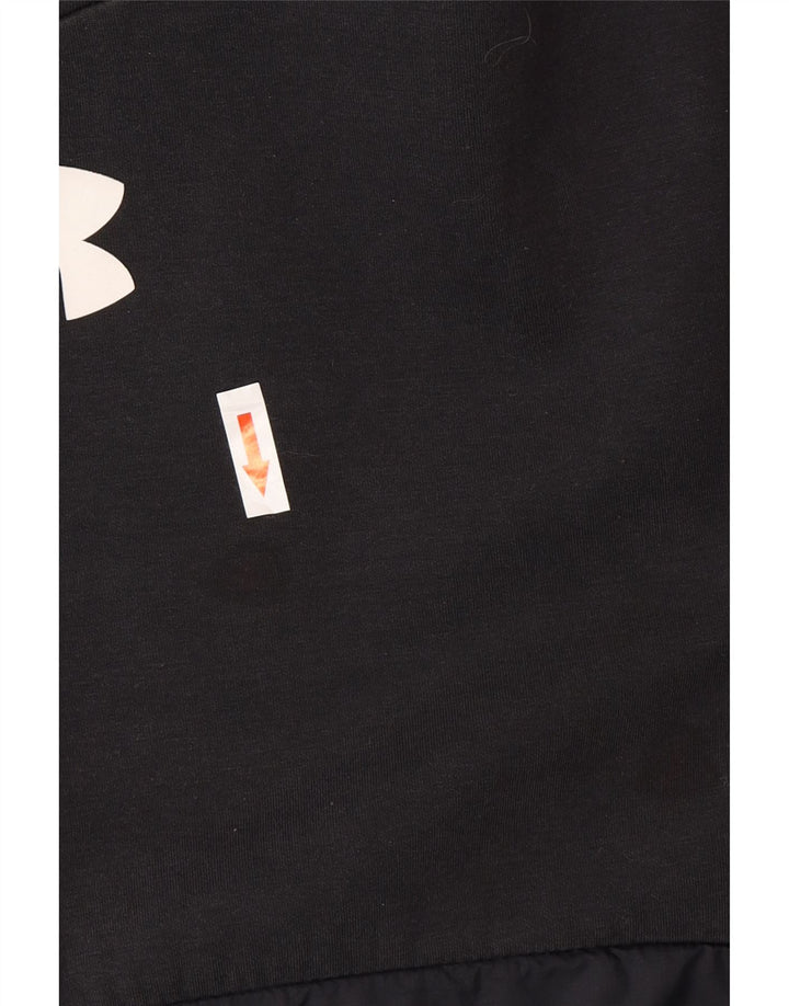 Under Armour Mens Graphic Hoodie Jumper 2XL Black Polyester