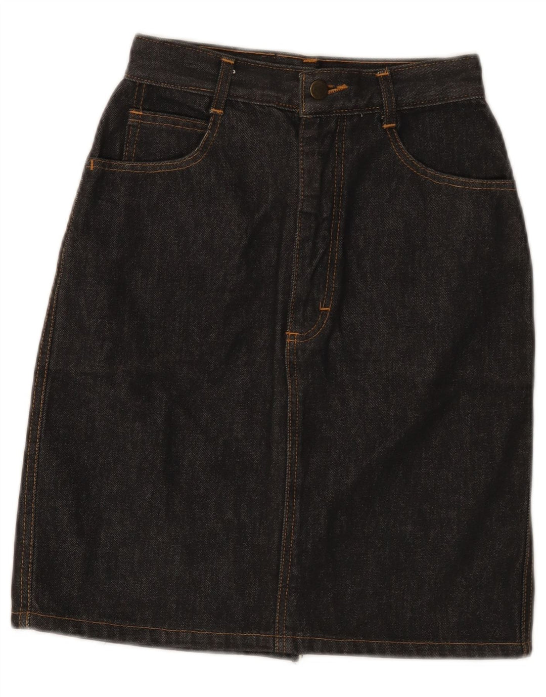 Kentucky Womens Denim Skirt W26 Small Black