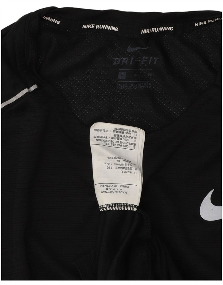 Nike Mens Dri Fit Top Long Sleeve XL Black Polyester