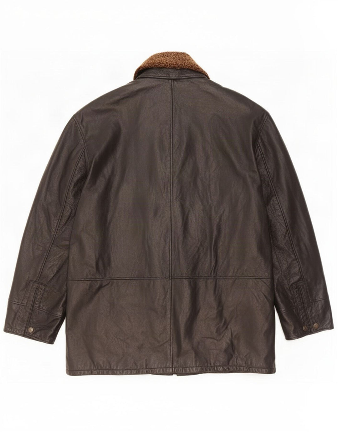 Suprema Mens Leather Jacket IT 58 4XL Black