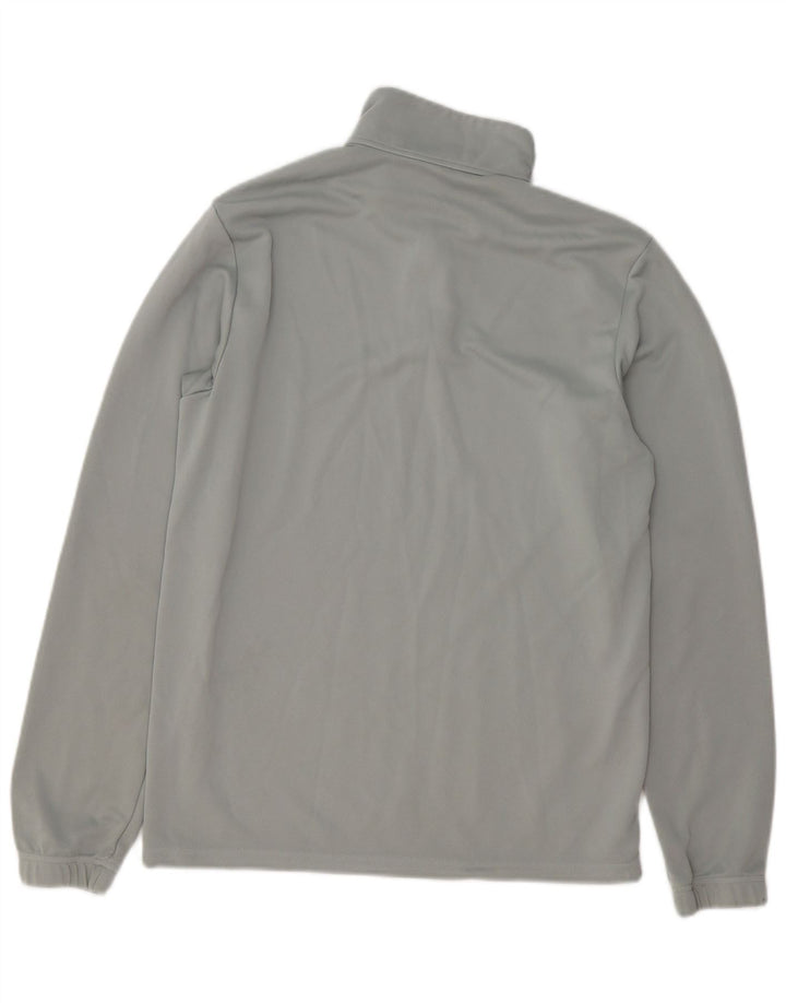 Adidas Mens Aeroready Zip Neck Pullover Tracksuit Top Medium Grey Polyester