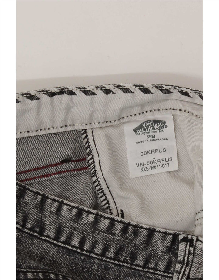 Vans Womens Acid Wash Denim Shorts W28 Medium Grey