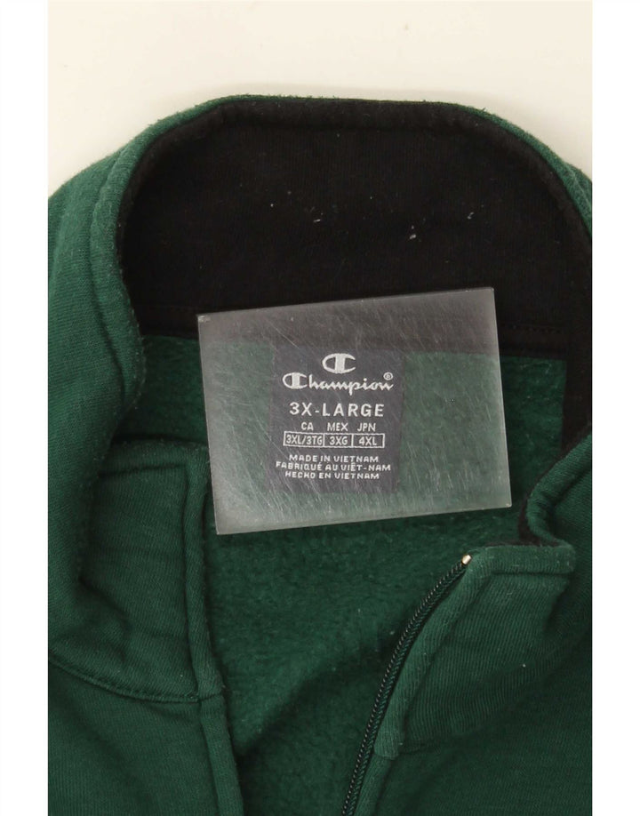 Champion Mens Tracksuit Top Jacket 3XL Green Colourblock
