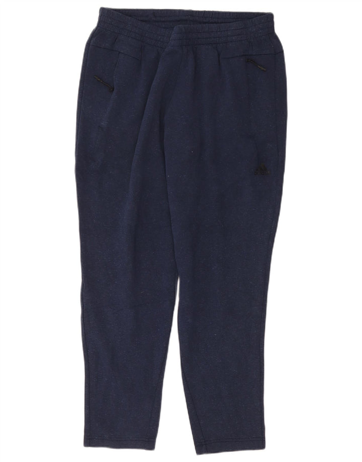 Adidas Mens Tracksuit Trousers Large  Navy Blue Cotton