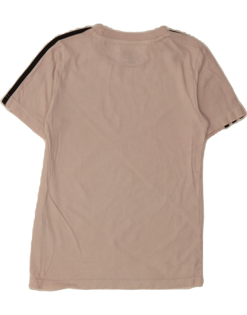 ADIDAS Girls T-Shirt Top 9-10 Years Pink Cotton Vintage Adidas and Second-Hand Adidas from Messina Hembry 