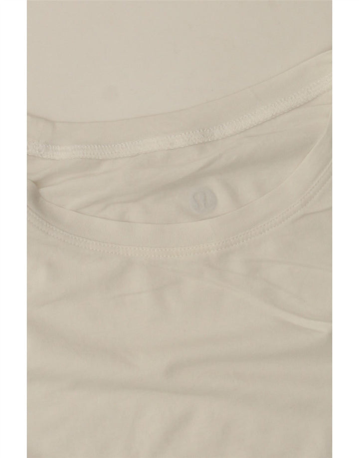 LULULEMON Womens Vest Top UK 14 Medium White Vintage Lululemon and Second-Hand Lululemon from Messina Hembry 
