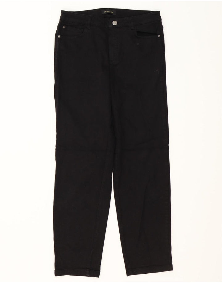 MASSIMO DUTTI Womens High Rise Straight Jeans EU 38 Small W30 L28 Black Vintage Massimo Dutti and Second-Hand Massimo Dutti from Messina Hembry 