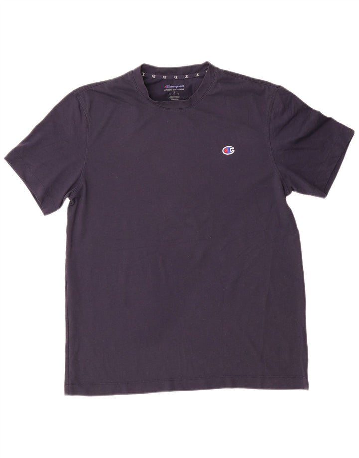 Champion Mens Short Sleeve Regular Fit T-Shirt Top Small Navy Blue