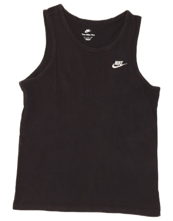 Nike Mens Vest Top Small Black Cotton