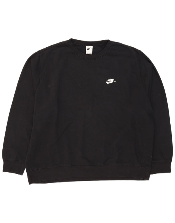Nike Mens Sweatshirt Jumper 2XL Black Cotton
