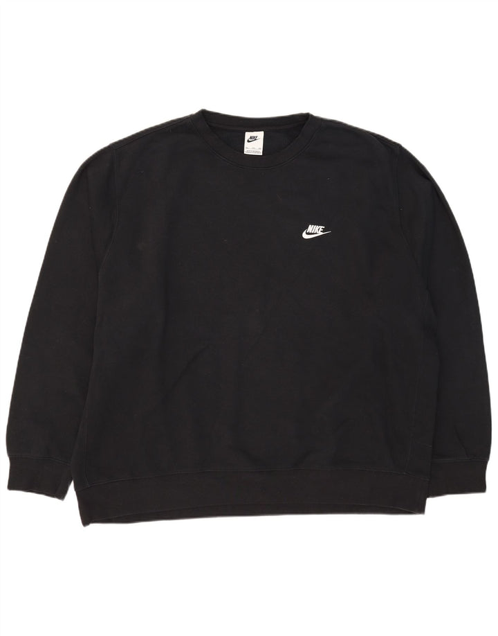 Nike Mens Sweatshirt Jumper 2XL Black Cotton