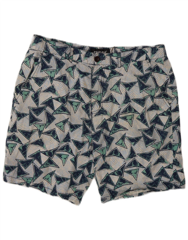 Farah Mens Chino Shorts W32 Medium  Multicoloured Geometric Cotton