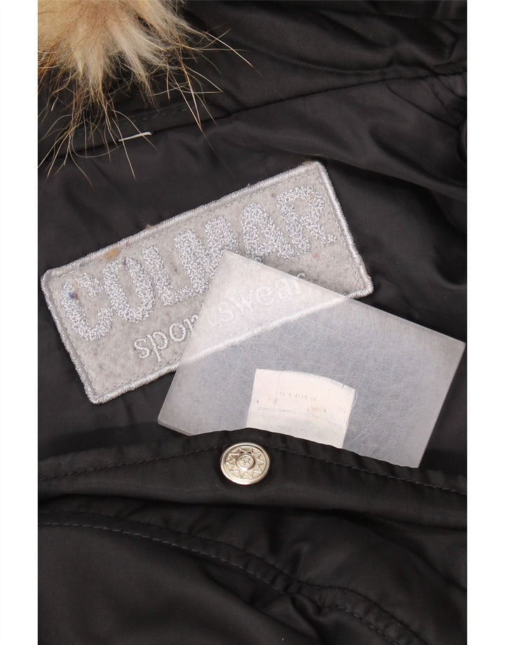 COLMAR Mens Hooded Windbreaker Jacket UK 42 XL Black Polyamide