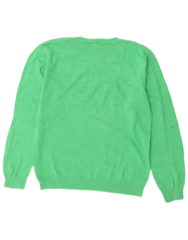 Polo Ralph Lauren Boys Crew Neck Jumper Sweater 15-16 Years XL Green Cotton