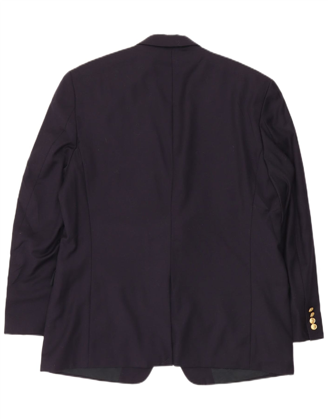 RALPH LAUREN Mens 2 Button Blazer Jacket UK 44 2XL Navy Blue Wool