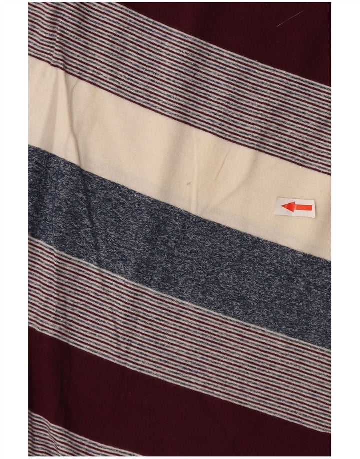 Pierre Cardin Mens Polo Shirt Large Multicoloured Striped Cotton