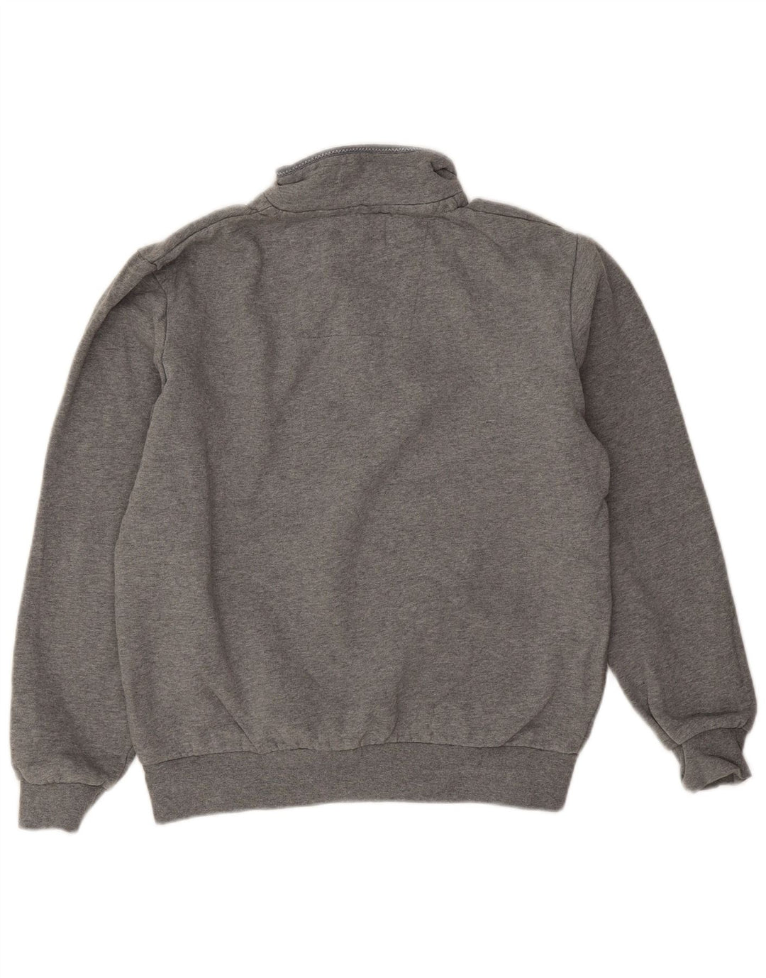 Crew Clothing Mens Zip Neck Sweatshirt Jumper Medium Grey Cotton