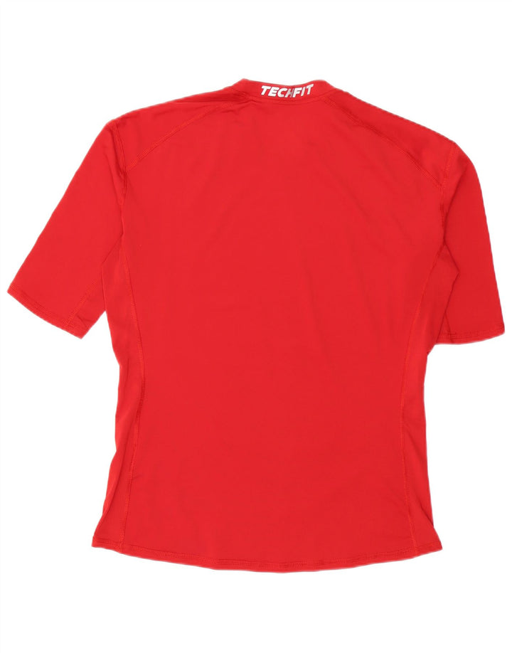 ADIDAS Mens Climalite T-Shirt Top XL Red Polyester