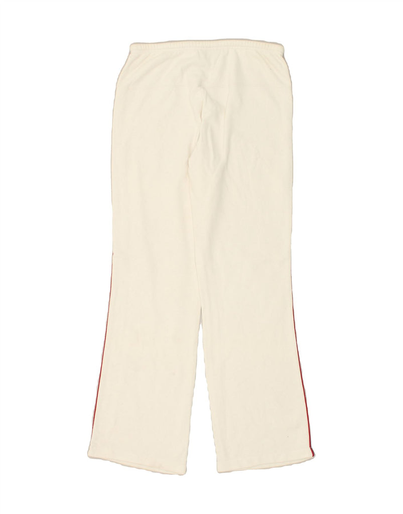CHAMPION Womens Tracksuit Trousers UK 14 Medium White Cotton | Vintage Champion | Thrift | Second-Hand Champion | Used Clothing | Messina Hembry 