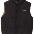 Kenvelo Mens Padded Gilet UK 38 Medium Black Nylon