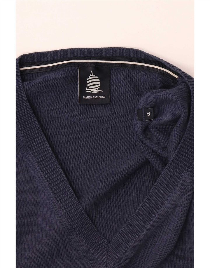 Marina Yachting Mens Vest Tank Top XL Navy Blue
