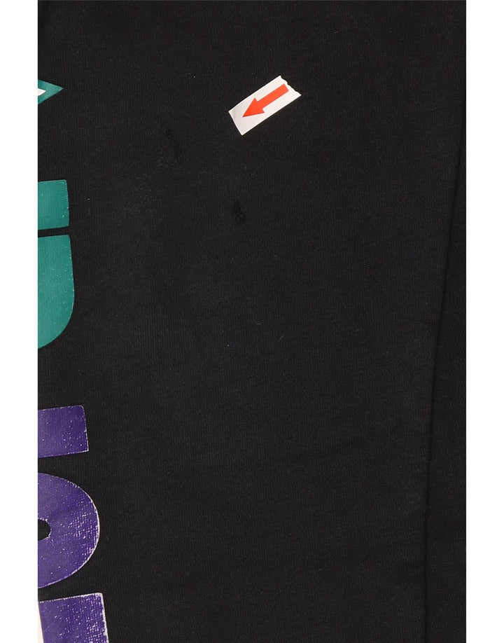 Jordan Boys Graphic Tracksuit Trousers Joggers 10-11 Years Medium Black