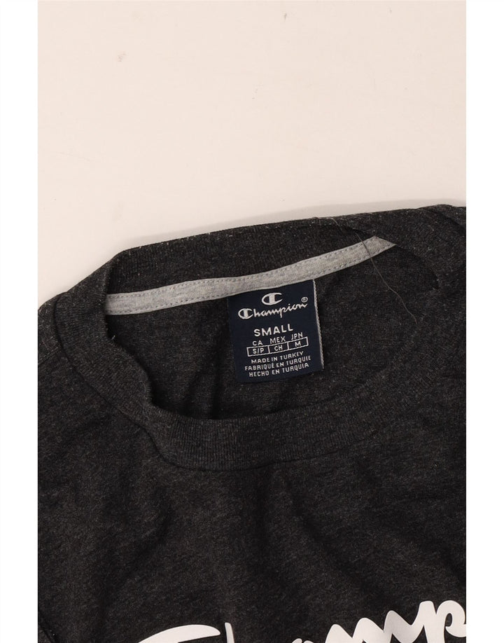 CHAMPION Mens Loose Fit Graphic T-Shirt Top Small Grey