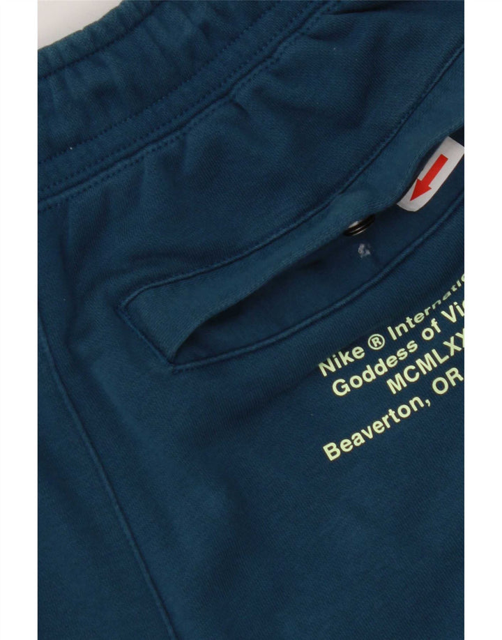 Nike Mens Graphic Sport Shorts Small Blue Cotton