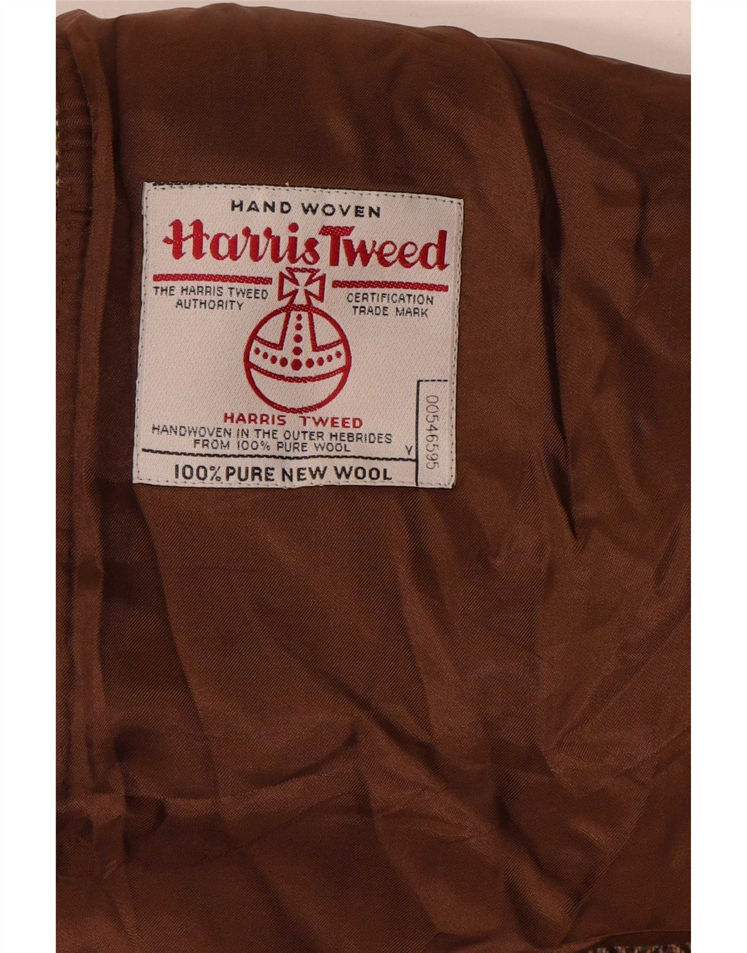 Harris Tweed Mens Blazer Jacket UK 44 2XL Brown Herringbone Classic