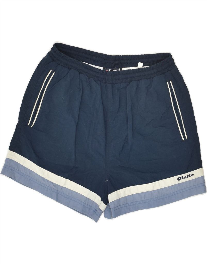 LOTTO Boys Sport Shorts 15-16 Years 3XL Blue Colourblock Nylon | Vintage Lotto | Thrift | Second-Hand Lotto | Used Clothing | Messina Hembry 