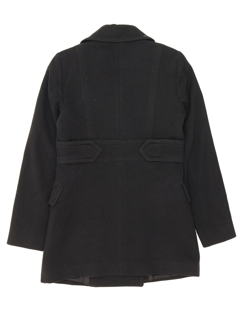 MASSIMO DUTTI Womens Double Breasted Coat EU 36 XS Black Vintage Massimo Dutti and Second-Hand Massimo Dutti from Messina Hembry 