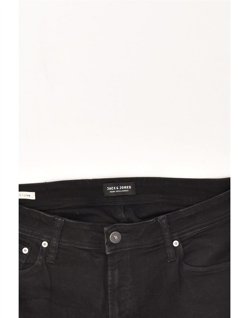 JACK & JONES Mens Liam Skinny Jeans W36 L32 Black Cotton | Vintage Jack & Jones | Thrift | Second-Hand Jack & Jones | Used Clothing | Messina Hembry 