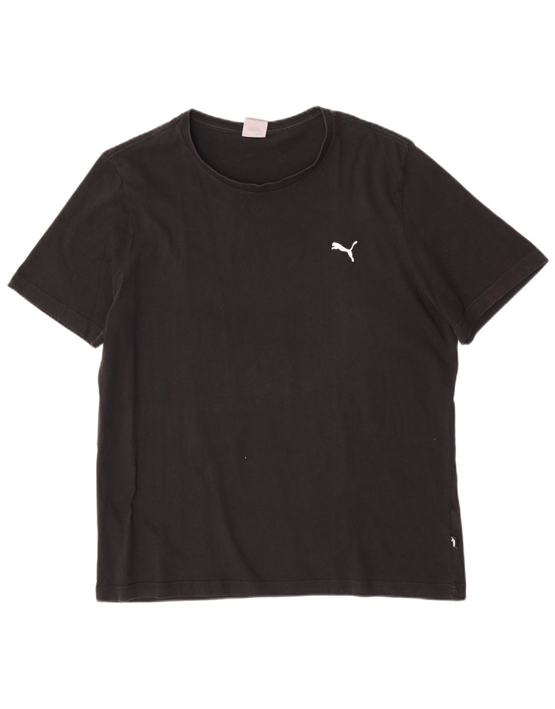 Puma Mens T-Shirt Top XL Black Cotton