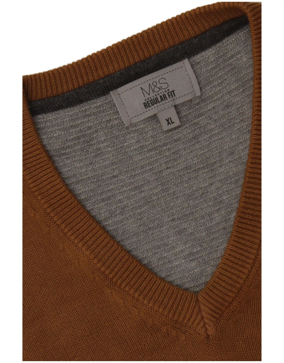 Marks & Spencer Mens Regular Fit Vest Tank Top XL Brown
