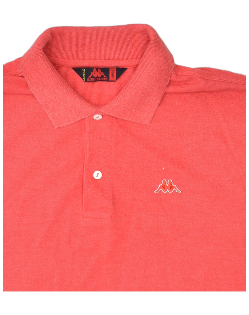 KAPPA Mens Polo Shirt Large Red Cotton | Vintage | Thrift | Second-Hand | Used Clothing | Messina Hembry 