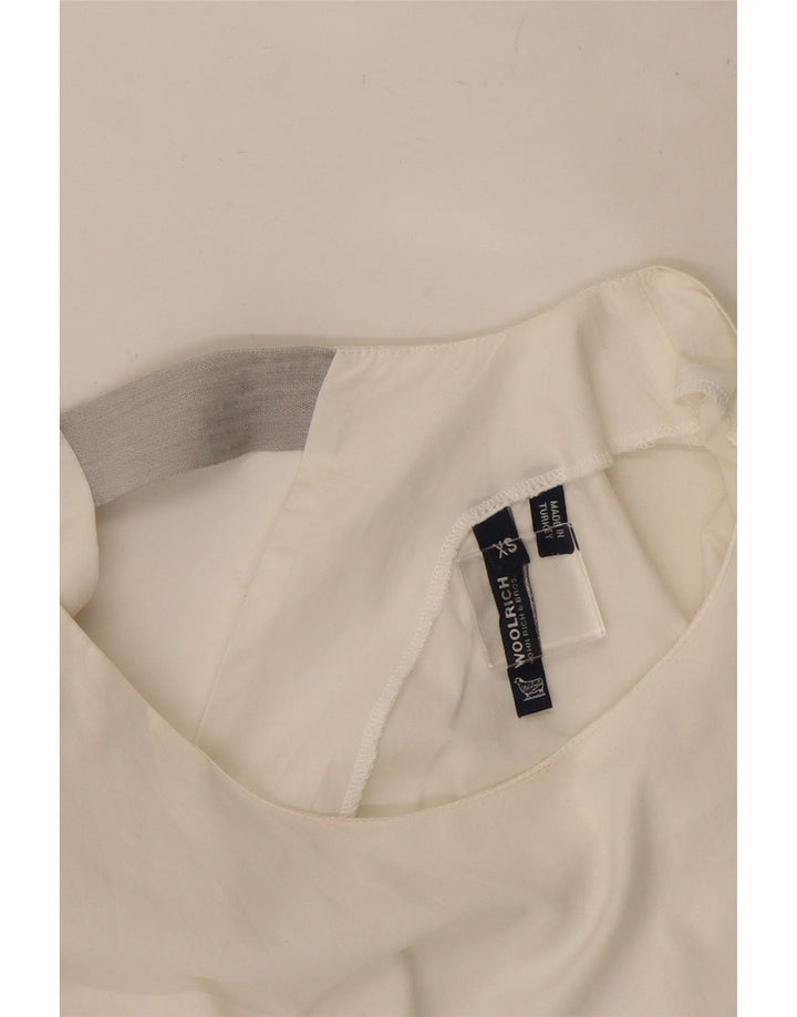 Woolrich Womens Oversized Sleeveless Shift Dress UK 6 XS White