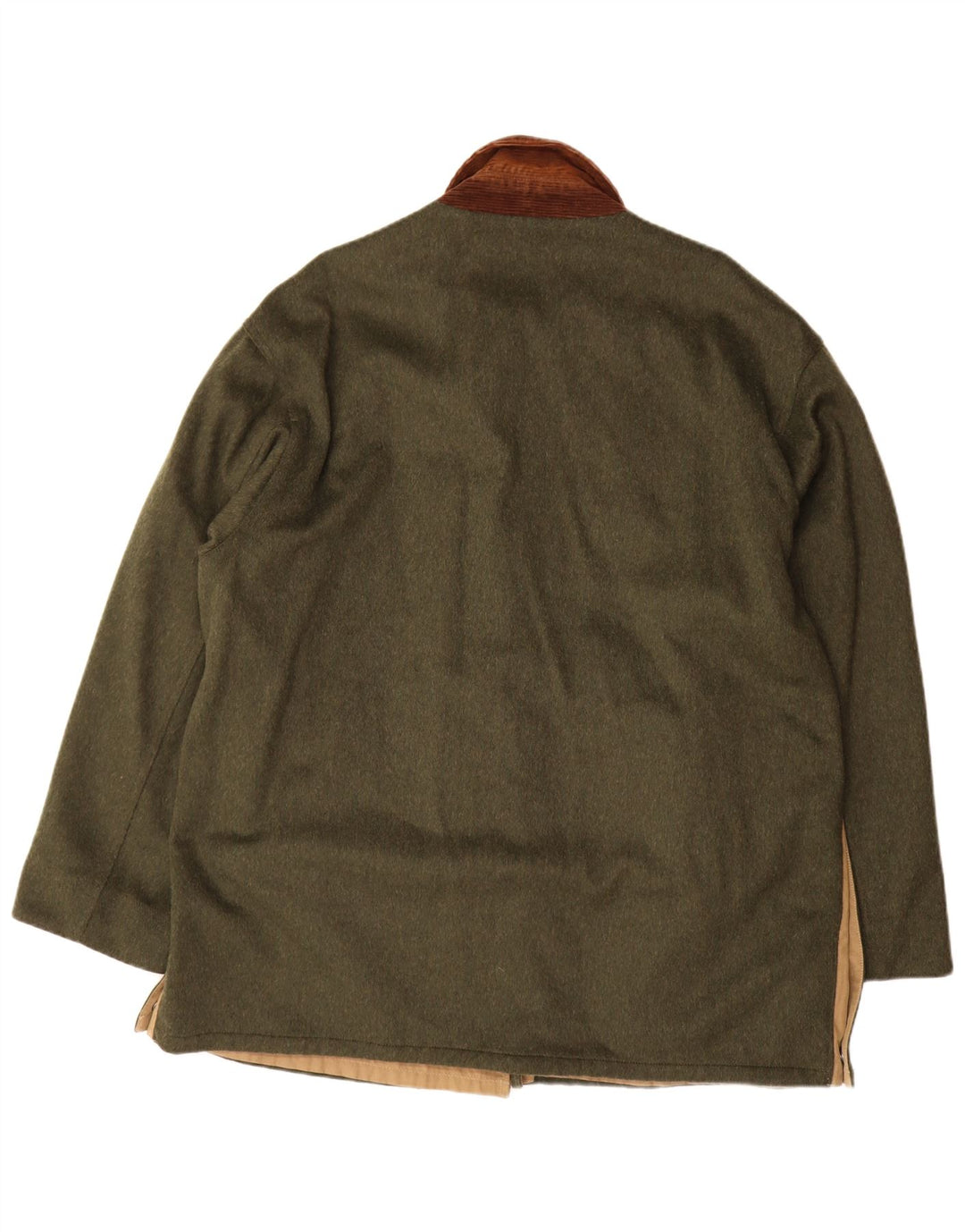 Aquascutum Mens Reversible Overcoat UK 42 XL Green