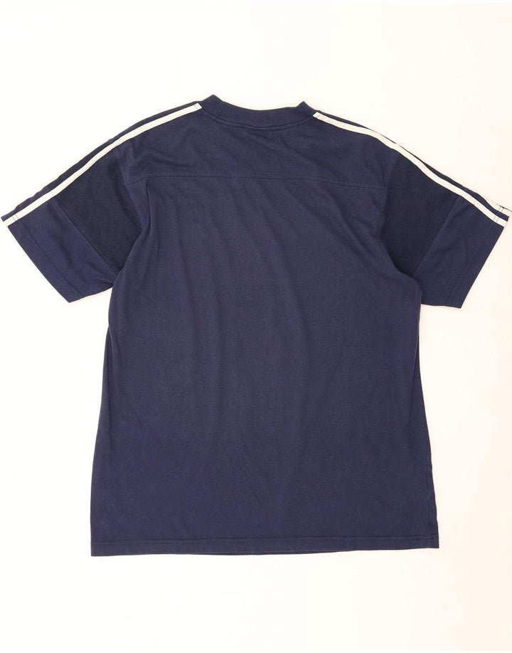 Adidas Mens T-Shirt Top Large Navy Blue Cotton