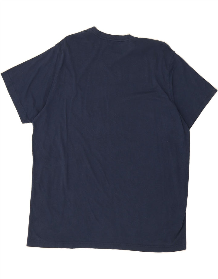 EDDIE BAUER Mens T-Shirt Top 2XL Navy Blue Cotton Vintage Eddie Bauer and Second-Hand Eddie Bauer from Messina Hembry 