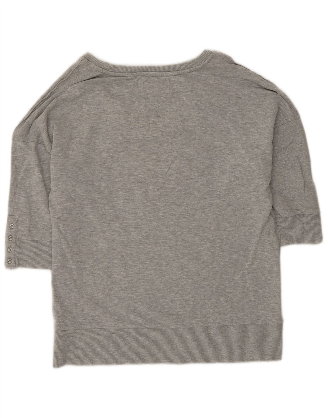 Ted Baker Womens Graphic Short Sleeve Sweatshirt Jumper Size 3 Medium Grey