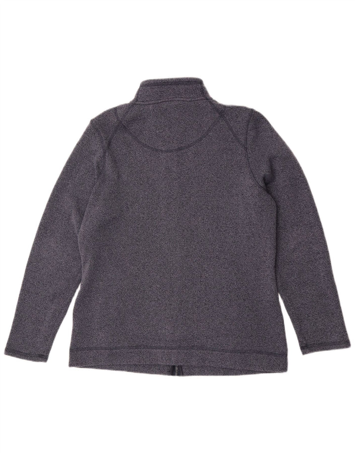 Weird Fish Womens Tracksuit Top Jacket UK 16 Large Blue Flecked Polyester