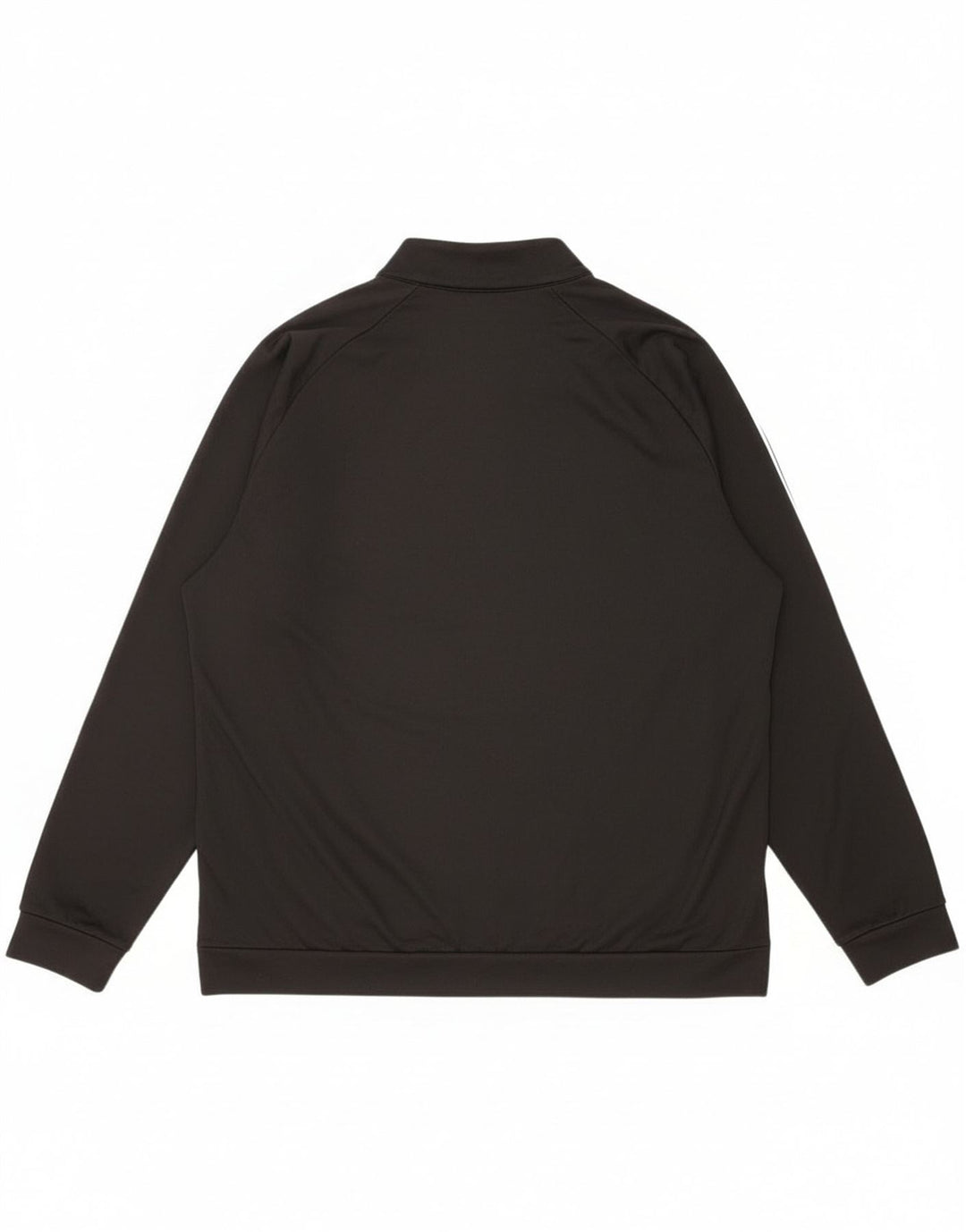 Adidas Mens Zip Neck Sweatshirt Jumper XL Black Polyester