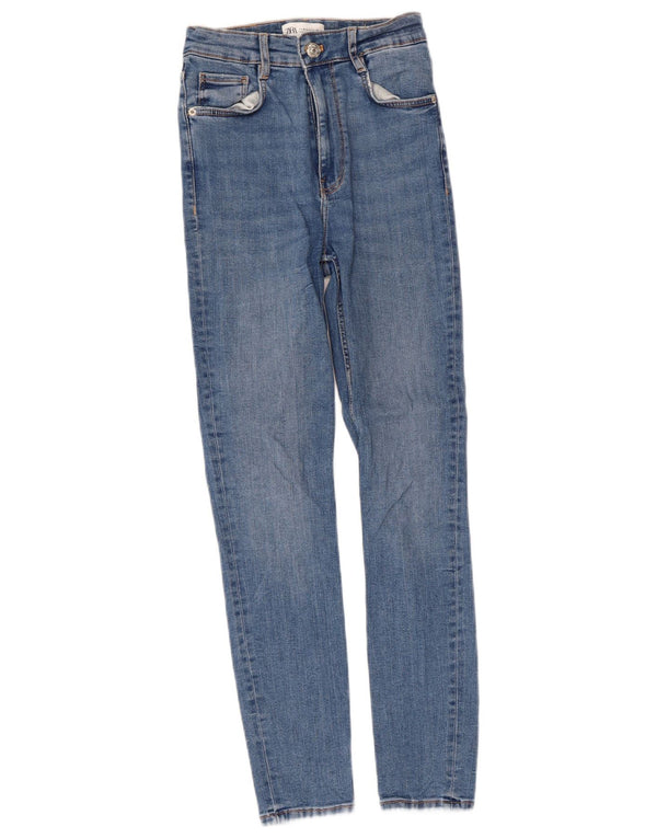Zara Womens Skinny Jeans EU 36 XS W26 L26 Blue Cotton