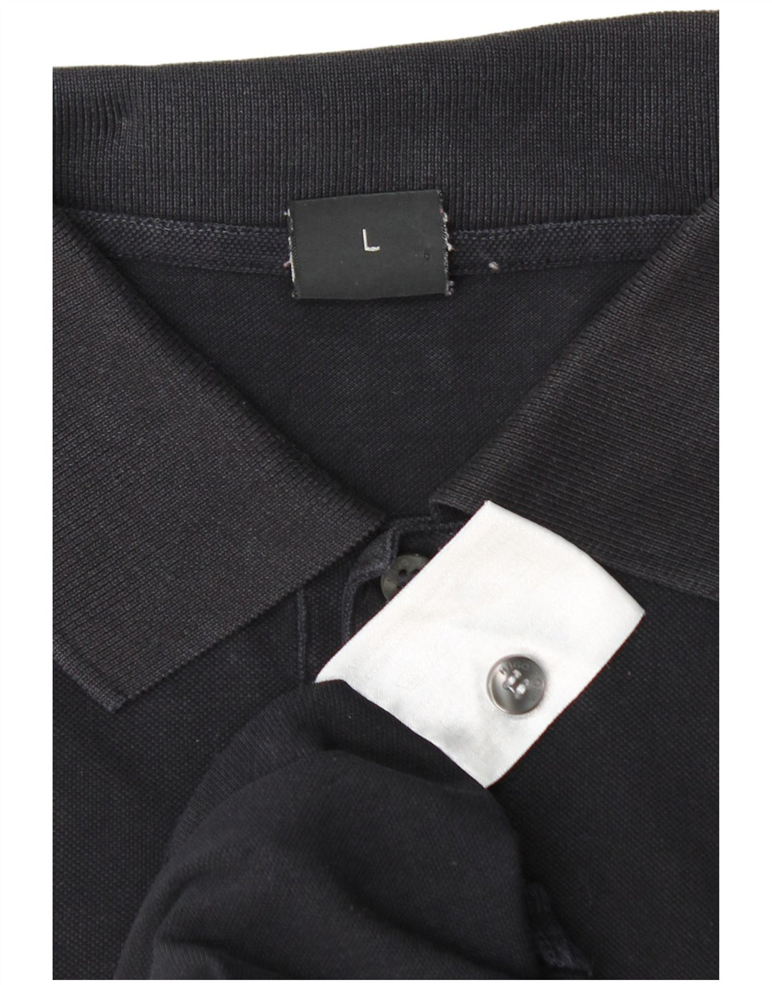Hugo Boss Mens Polo Shirt Large Navy Blue Cotton